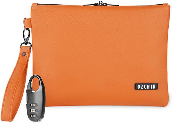 Single- Money Locking Bags Waterproof Tamper Evident Cash Deposit Bags Secure Money Transport Bags for Security Services