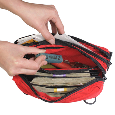NAUGHTY बैग POCKET CHANGE BAG बड़ी क्षमता नायलॉन फेनी पैक - कस्टम बनाया