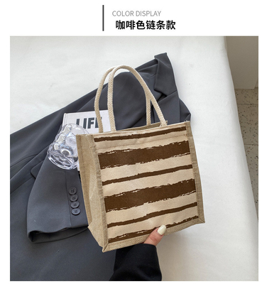 TOTE BAG CANVAS BAG CANVAS GIRL नई मुद्रित TOTE INS पोर्टेबल बेंटो लंच बॉक्स काम