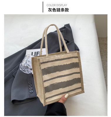 TOTE BAG CANVAS BAG CANVAS GIRL नई मुद्रित TOTE INS पोर्टेबल बेंटो लंच बॉक्स काम