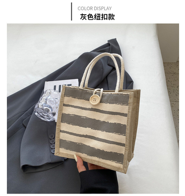 TOTE BAG CANVAS BAG CANVAS GIRL नई मुद्रित TOTE INS पोर्टेबल बेंटो लंच बॉक्स काम