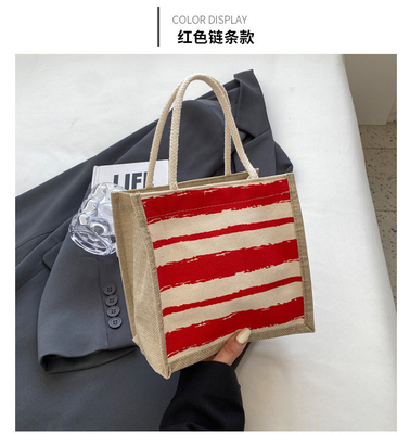 TOTE BAG CANVAS BAG CANVAS GIRL नई मुद्रित TOTE INS पोर्टेबल बेंटो लंच बॉक्स काम