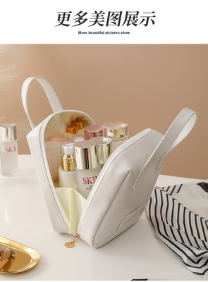 MAKEUP BAG 2023 नई पोर्टेबल बड़ी क्षमता वाली पनरोक यात्रा पोर्टेबल शौचालय और त्वचा देखभाल भंडारण बैग