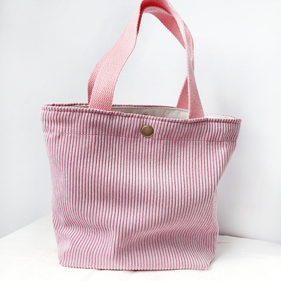 ARTSY CORDUROY BAG Casual PORTABLE MINI LADYS क्लच बैग विंटेज कपड़े बैग बेंटो बैग