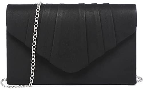 DASEIN WOMEN'S EVENING BAG PLEATED ENVOLOPE Clutch HANDBAG WEDDING PARTY BRIDAL purse शादी की पार्टी दुल्हन का बैग
