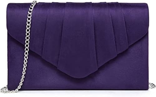 DASEIN WOMEN'S EVENING BAG PLEATED ENVOLOPE Clutch HANDBAG WEDDING PARTY BRIDAL purse शादी की पार्टी दुल्हन का बैग