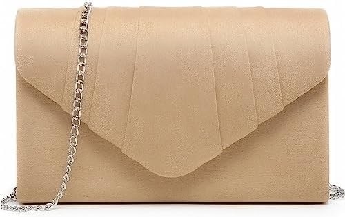 DASEIN WOMEN'S EVENING BAG PLEATED ENVOLOPE Clutch HANDBAG WEDDING PARTY BRIDAL purse शादी की पार्टी दुल्हन का बैग