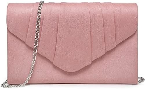DASEIN WOMEN'S EVENING BAG PLEATED ENVOLOPE Clutch HANDBAG WEDDING PARTY BRIDAL purse शादी की पार्टी दुल्हन का बैग