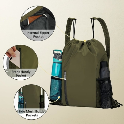 BEEGREEN DRAWSTRING-BACK-GYM-BAG, LARGE SPORTS BAG, STRING RUCKPACK CINCH BAG पुरुषों और महिलाओं के लिए लाल