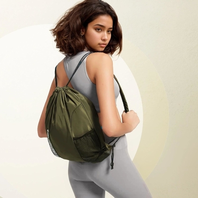 BEEGREEN DRAWSTRING-BACK-GYM-BAG, LARGE SPORTS BAG, STRING RUCKPACK CINCH BAG पुरुषों और महिलाओं के लिए लाल