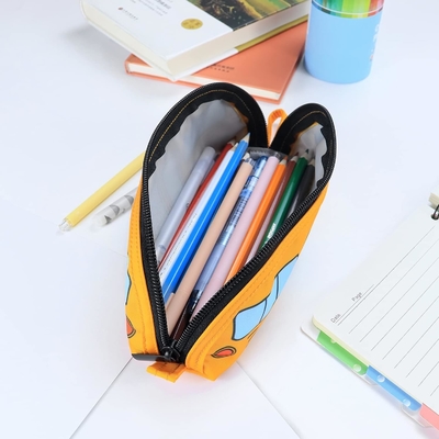 Gloppie Cute Pencil Case Kawaii पेंसिल बैग छोटा पेंसिल बैग सिंपल पेंसिल बैग ज़िपर पेन केस बस पेन केस,