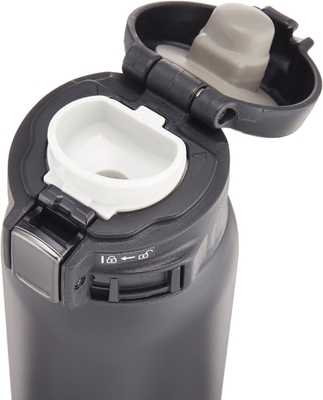Zojirushi SM-SA60BA स्टेनलेस स्टील वैक्यूम अछूता मग, 1 गिनती (1 का पैकेज), काला, 20 औंस