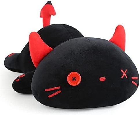 Onsoyours Cute Kitten Plush Toy 25.5&quot; Stuffed Animal Pet Kitty Soft Anime Cat Large Plush Pillow for Kids (व्हाइट ए, 25.)5