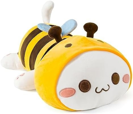 Onsoyours Cute Kitten Plush Toy 25.5&quot; Stuffed Animal Pet Kitty Soft Anime Cat Large Plush Pillow for Kids (व्हाइट ए, 25.)5
