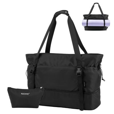 यात्रा के लिए महिला यात्रा बैग, हैंडबैग, बैकपैक, जूते के डिब्बे और गीली जेब के साथ, योग मैट बैग, रात के लिए सप्ताहांत बैग