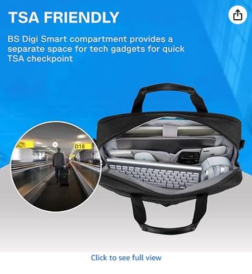 Laptop Bag, 15.6 Inch Briefcase Men, Lockable Computer Bag Work Bag, Water-Repellent Shoulder Messenger Bag Travel Office Business