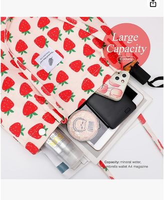 टोटे महिला लड़कियां, बड़ी क्षमता कॉर्डवियर पुनः प्रयोज्य किराने का सामान आंतरिक के साथ कंधे बैग