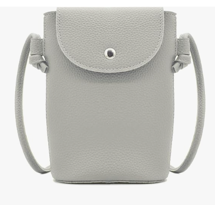 Cell Phone Bag PU Leather Small Shoulder Bag with Adjustable Strap Crossbody Phone Purse,Concert Bag,Soft PU Leather,Tidy Stitching,Snap Button Closure,Bag for Phone,Keys,Cards & Gloss