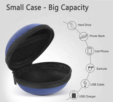 स्टाइलिश और सुरक्षित स्टोरेज के लिए कस्टम पु लेदर आउटर शेल और सॉफ्ट फैब्रिक लाइनिंग वाले अभिनव ईवा हार्ड केस