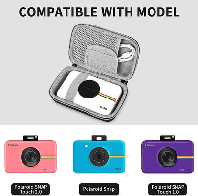 Polaroid ईवा छोटा डिजिटल कैमरा केस नायलॉन लेपित पु सामग्री